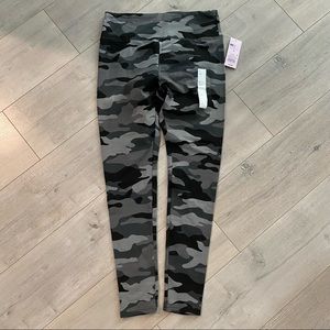 New wild fable high rise cotton leggings grey camo print full length